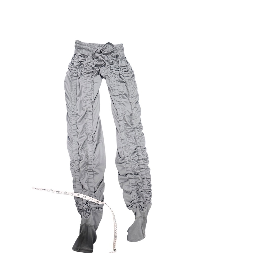 Agogie Women L20+ Wearable Resistance Training Pants Gray Ruched Stacked Size L